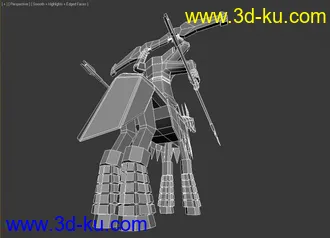 3D打印模型一个怪物~断头骑兵的图片