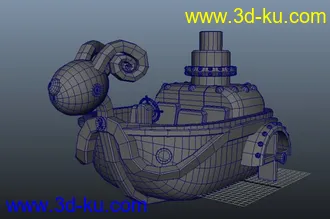 3D打印模型海贼王，迷你黄金梅丽号的图片
