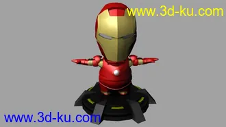 3D打印模型Q版鋼鐵人的图片