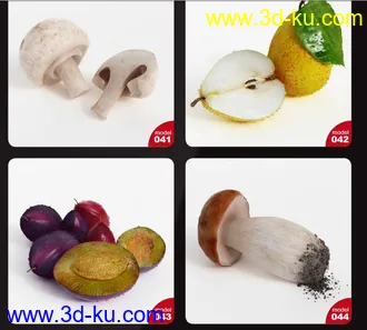 写实水果蔬菜模型的图片