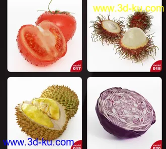 写实水果蔬菜模型的图片