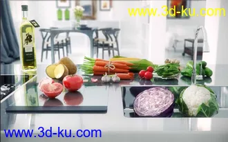 写实水果蔬菜模型的图片