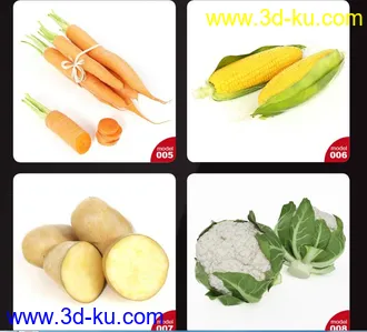 写实水果蔬菜模型的图片