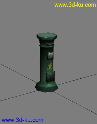 3D打印模型邮筒一个 试水  谢谢的图片