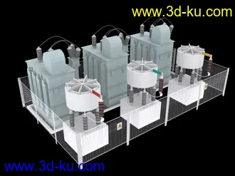 电网变电设备模型的图片