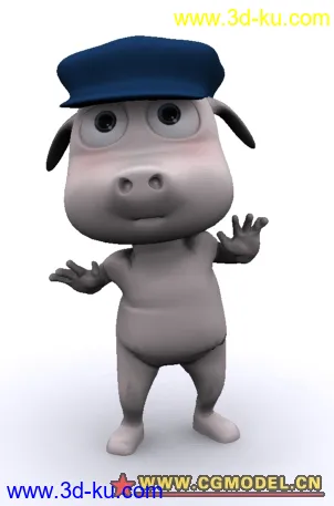 3D打印模型我的跳舞小猪的图片