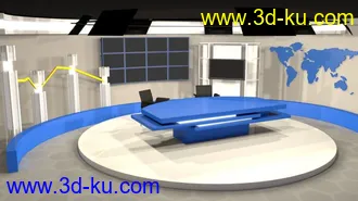 3D打印模型经济演播厅的图片