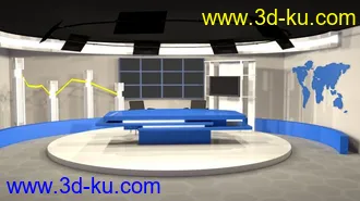 3D打印模型经济演播厅的图片
