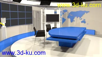 3D打印模型经济演播厅的图片