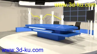 3D打印模型经济演播厅的图片