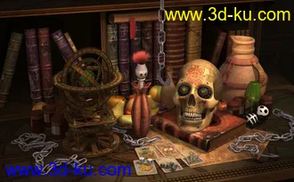 3D打印模型一个小场景的图片