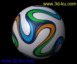 3D打印模型2014巴西足球Brazuca的图片