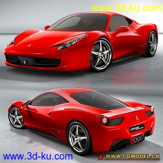 3D打印模型ferrari 458 簡模的图片