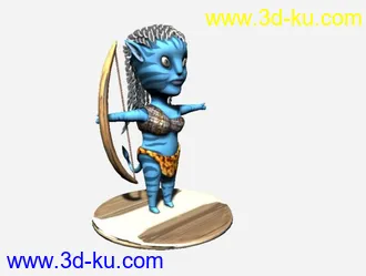 3D打印模型q版小阿凡达的图片