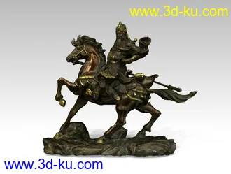 3D打印模型关公的图片