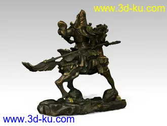 3D打印模型关公的图片
