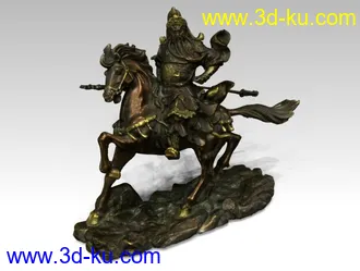 3D打印模型关公的图片