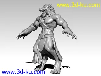 3D打印模型狼人的图片