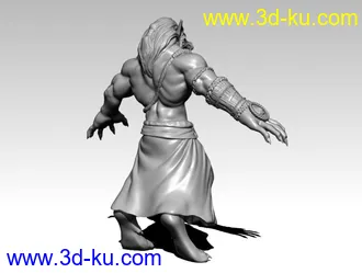 3D打印模型狼人的图片