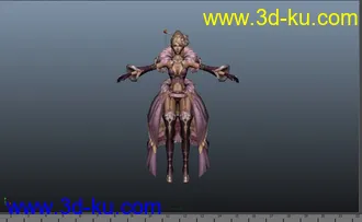 3D打印模型游戏风格女的图片