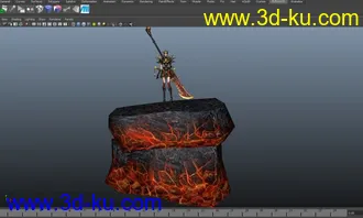 3D打印模型大刀女的图片