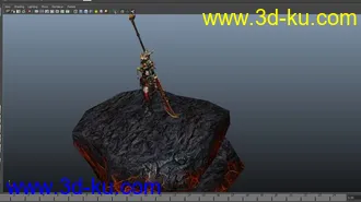 3D打印模型大刀女的图片