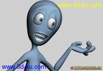 MAX卡通角色模型附带全套控制器IK/FK的图片