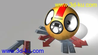 3D打印模型小音箱一枚的图片