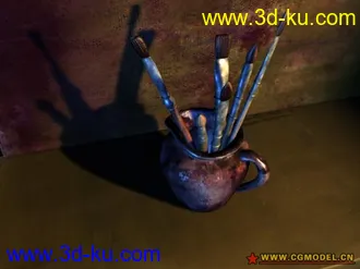 3D打印模型完美动力材质教学场景--笔筒的图片