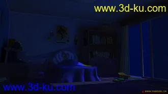 完美动力材质灯光模型——童话小屋的图片