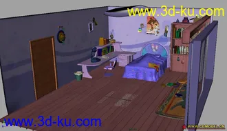 完美动力材质灯光模型——童话小屋的图片