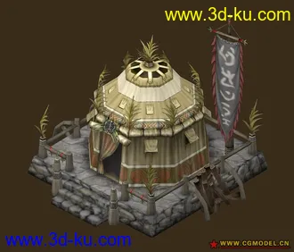 3D打印模型部落房屋的图片
