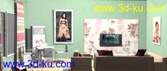 3D打印模型室内场景的图片