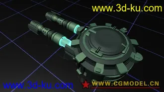 3D打印模型炮台集合01 maya科幻系列 mb格式的图片