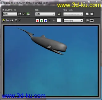 3D打印模型菜鸟级鲸鱼（带骨骼，带控制器）的图片