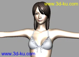 3D打印模型泳装美女的图片
