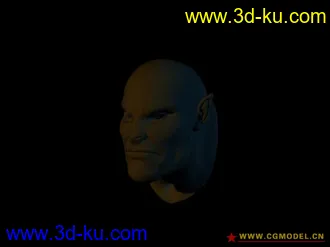 3D打印模型精细怪物头颅的图片