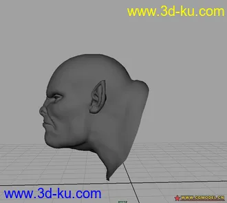 3D打印模型精细怪物头颅的图片