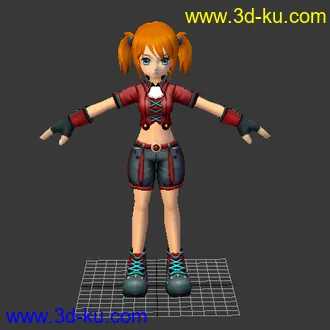 3D打印模型卡通角色 韩系风格 简模的图片