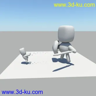3D打印模型人偶对战。。的图片