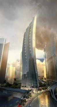 未来城市场景 V-RAY高质量贴图 有灯光模型的图片1