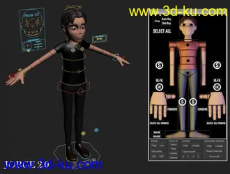 3D打印模型小男孩的图片