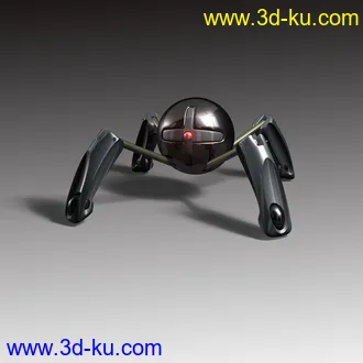 3D打印模型简单的一只机械蜘蛛。的图片