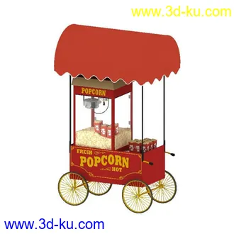 3D打印模型爆米花车的图片