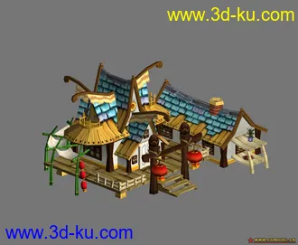 3D打印模型Q版房子的图片