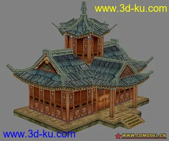 3D打印模型古代房子的图片