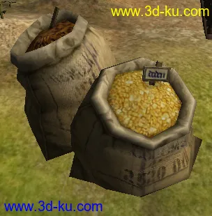3D打印模型完整的麻袋 面袋 粮食袋~~的图片