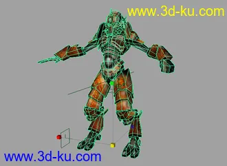 3D打印模型外星人+材质的图片
