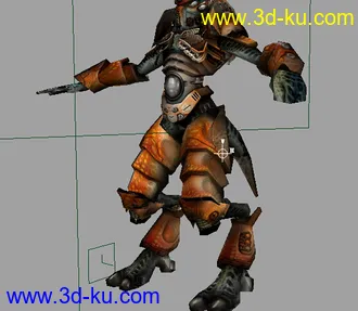 3D打印模型外星人+材质的图片