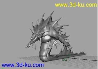 3D打印模型大鱼人的图片